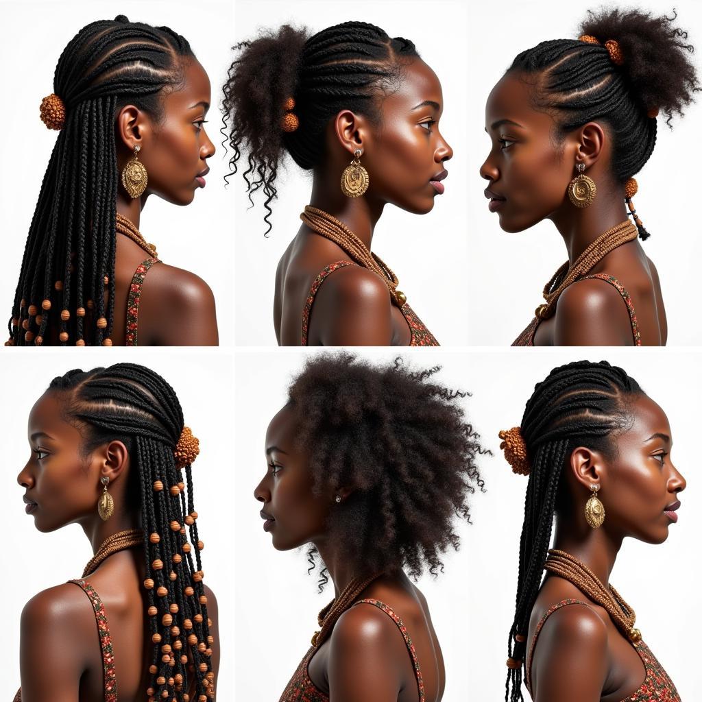 Traditional African Hairstyles and Adornments