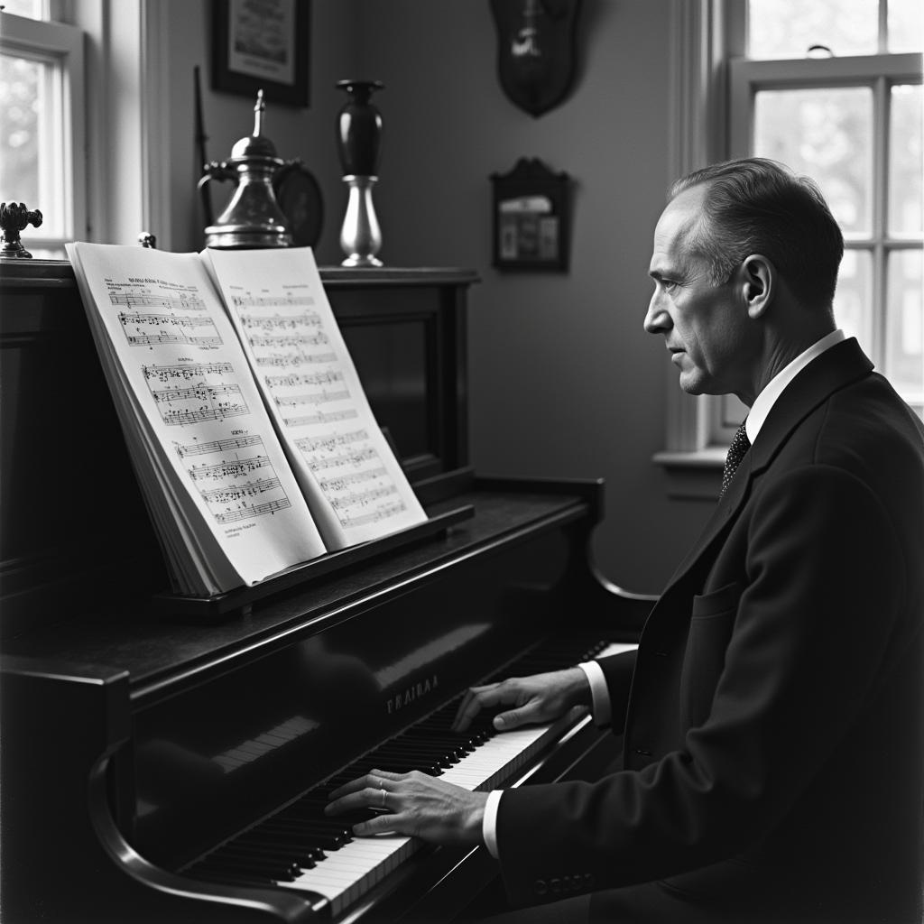 Ulysses Kay composing music