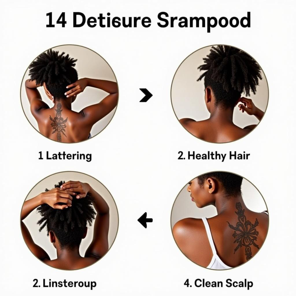 Using African Black Soap Shampoo