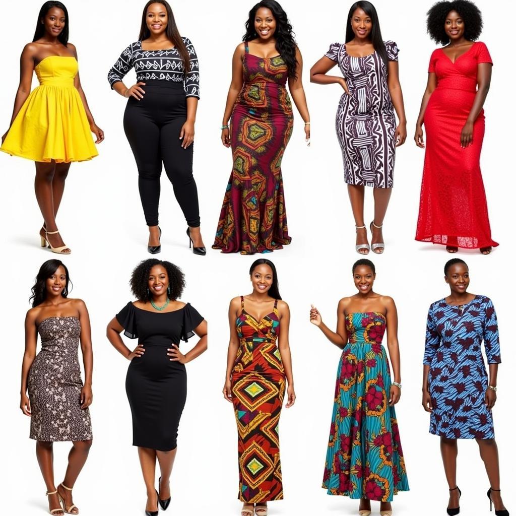 A Variety of African Fashion Dresses from 2017