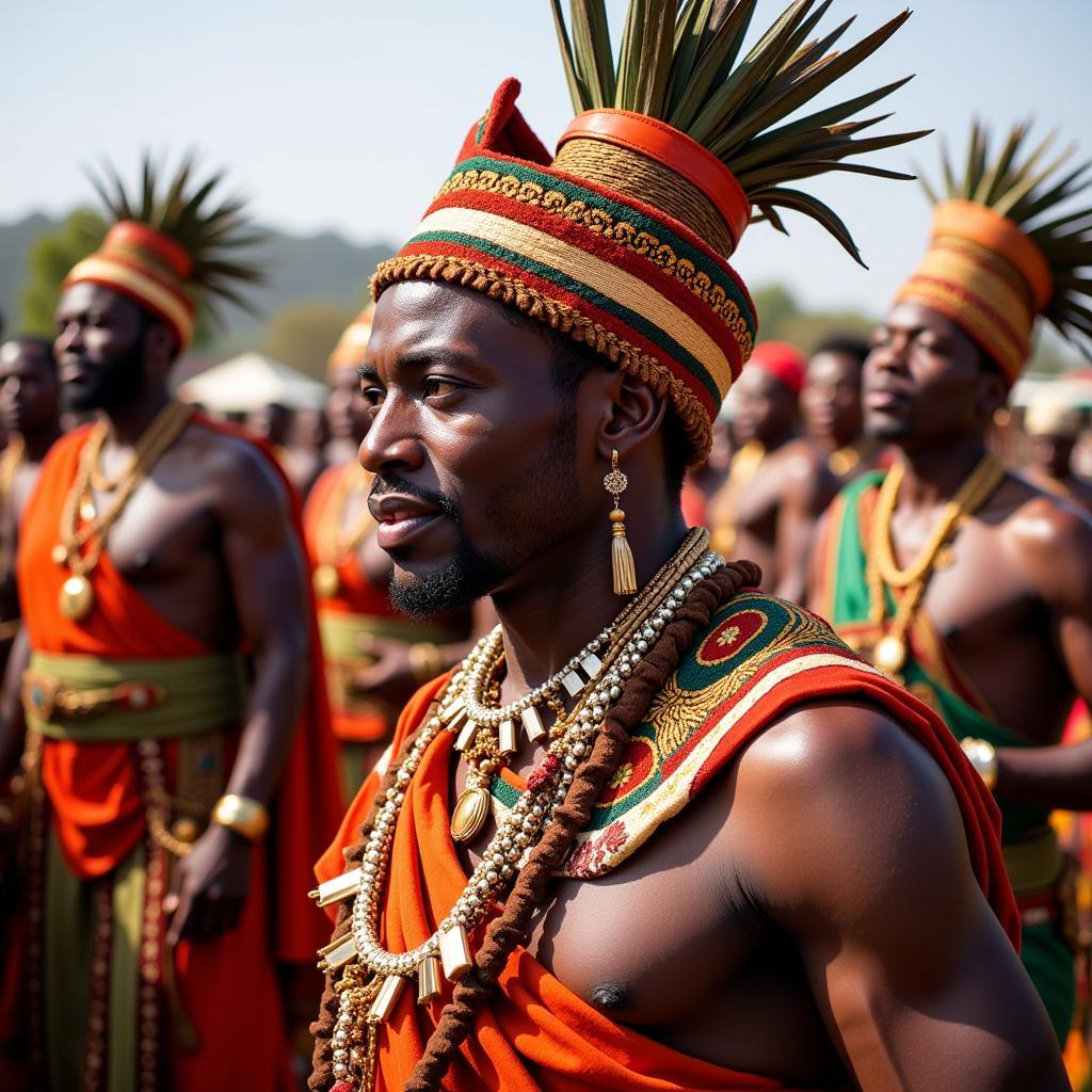 Zulu King at a Cultural Celebration